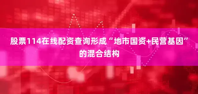 股票114在线配资查询形成“地市国资+民营基因”的混合结构